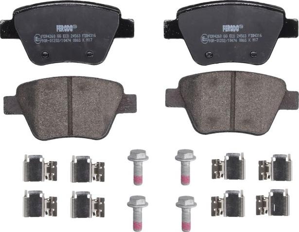 Ferodo FDB4316 - Brake Pad Set, disc brake car-mod.net