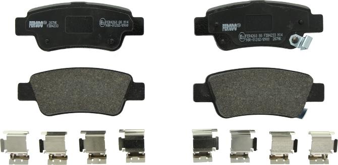 4U Autoparts 37530HN - Brake Pad Set, disc brake car-mod.net