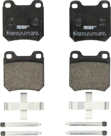 Ferodo FDB525 - Brake Pad Set, disc brake car-mod.net