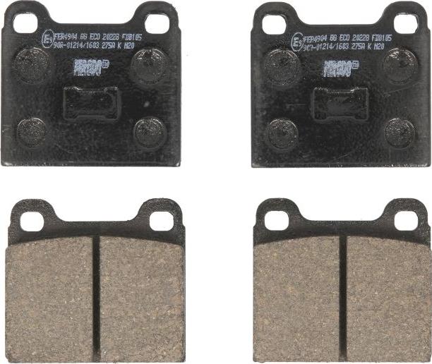Ferodo FDB105 - Brake Pad Set, disc brake car-mod.net