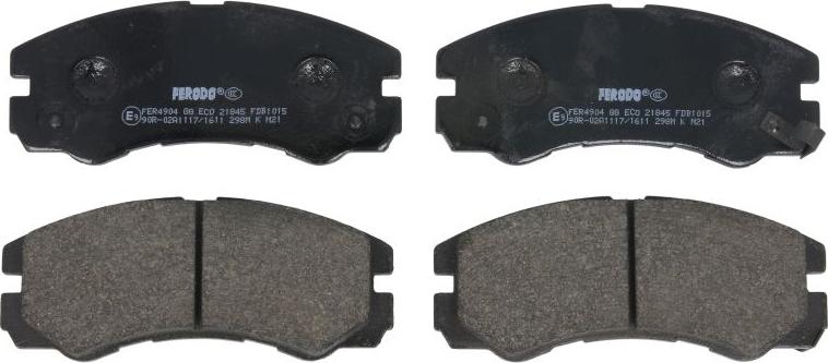Ferodo FDB1015 - Brake Pad Set, disc brake car-mod.net