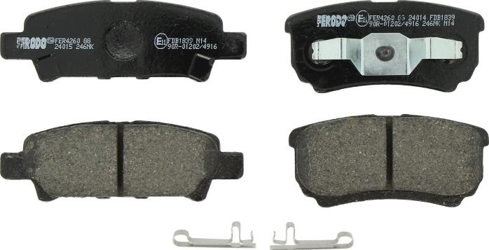 Ferodo FDB1839 - Brake Pad Set, disc brake car-mod.net