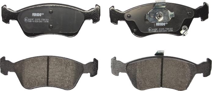 Ferodo FDB1321 - Brake Pad Set, disc brake car-mod.net