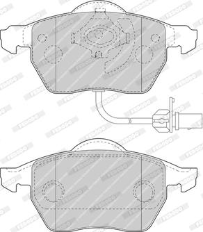 Ferodo FDB1717-OES - Brake Pad Set, disc brake car-mod.net