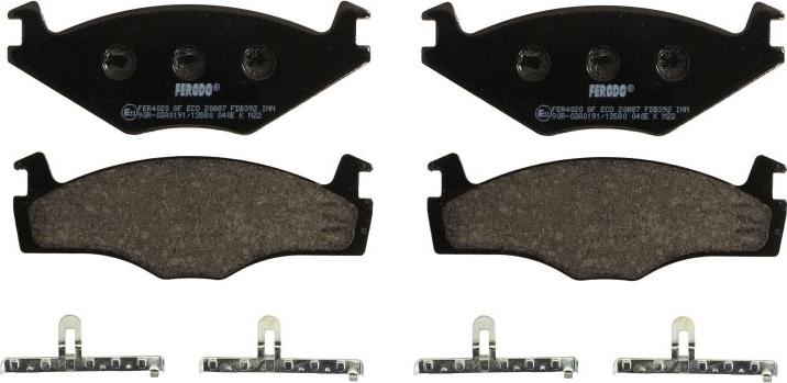 Ferodo FDB392 - Brake Pad Set, disc brake car-mod.net