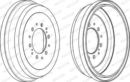 Ferodo FDR329091 - Brake Drum car-mod.net