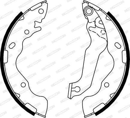 Ferodo FSB4098 - Drum Brake Shoe Set car-mod.net