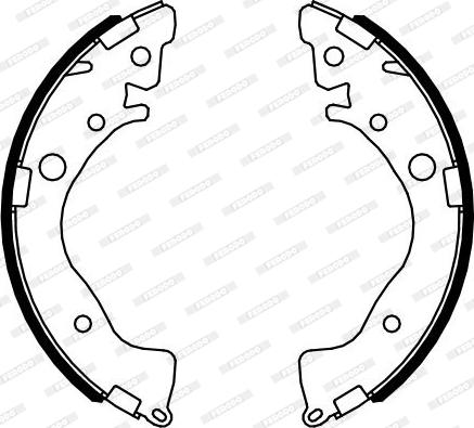 Ferodo FSB4081 - Drum Brake Shoe Set car-mod.net