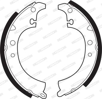 Ferodo FSB40 - Drum Brake Shoe Set car-mod.net