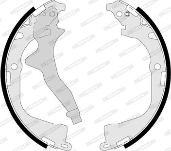 Ferodo FSB4165 - Drum Brake Shoe Set car-mod.net