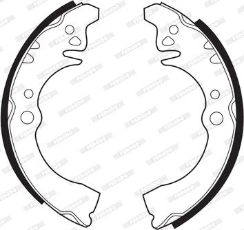 Ferodo FSB416 - Drum Brake Shoe Set car-mod.net