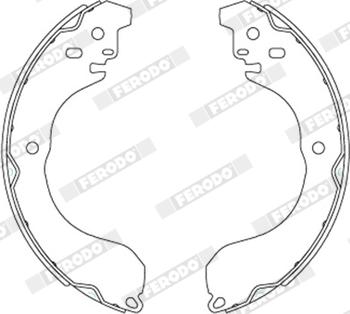 Ferodo FSB4240 - Drum Brake Shoe Set car-mod.net
