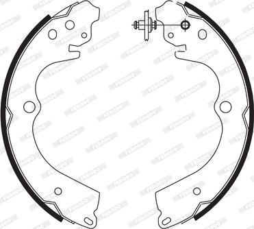 Ferodo FSB629 - Drum Brake Shoe Set car-mod.net