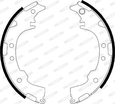 Ferodo FSB621 - Drum Brake Shoe Set car-mod.net