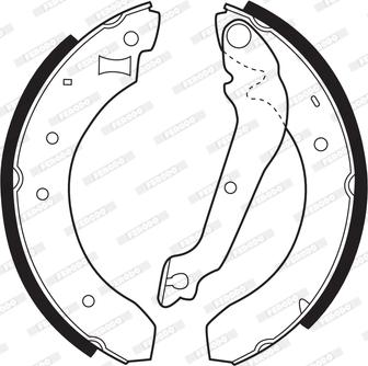 Ferodo FSB177 - Drum Brake Shoe Set car-mod.net