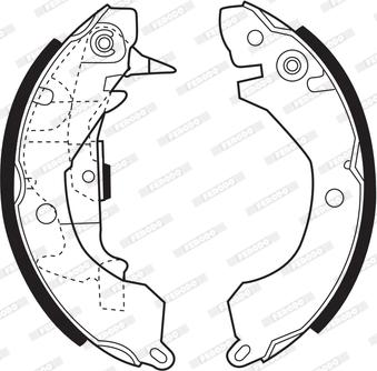 Ferodo FSB246 - Drum Brake Shoe Set car-mod.net