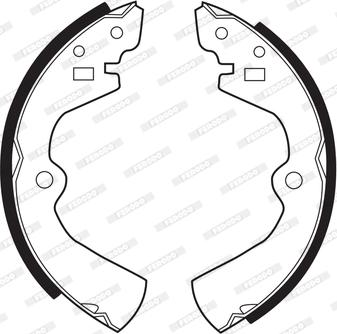 Ferodo FSB258 - Drum Brake Shoe Set car-mod.net