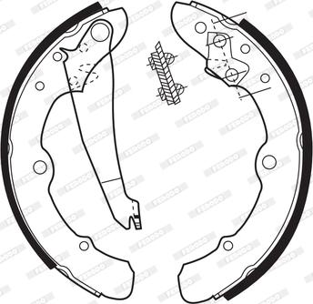 Ferodo FSB273 - Drum Brake Shoe Set car-mod.net