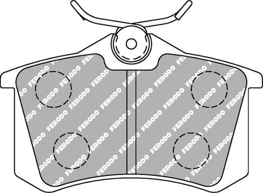 Ferodo Racing FCP541H - Brake Pad Set, disc brake car-mod.net
