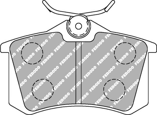 Ferodo Racing FDS541 - Brake Pad Set, disc brake car-mod.net