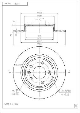 FI.BA FBD446 - Brake Disc car-mod.net