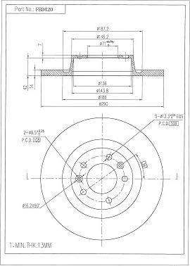 FI.BA FBD420 - Brake Disc car-mod.net