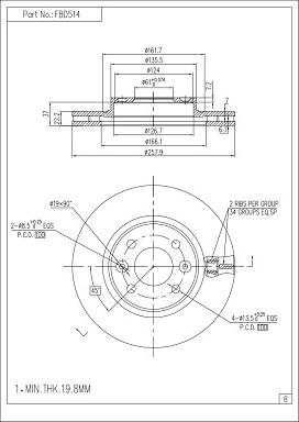 FI.BA FBD514 - Brake Disc car-mod.net