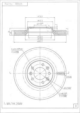 FI.BA FBD535 - Brake Disc car-mod.net