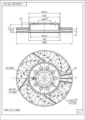 FI.BA FBD165R/H - Brake Disc car-mod.net