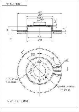 FI.BA FBD124 - Brake Disc car-mod.net
