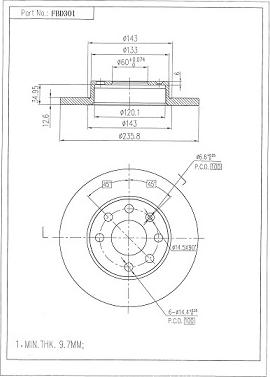FI.BA FBD301 - Brake Disc car-mod.net