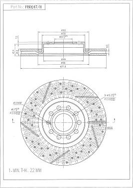 FI.BA FBD247/H - Brake Disc car-mod.net