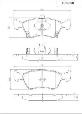 FI.BA FBP4080 - Brake Pad Set, disc brake car-mod.net