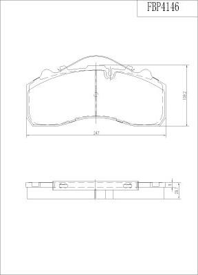 FI.BA FBP4146 - Brake Pad Set, disc brake car-mod.net