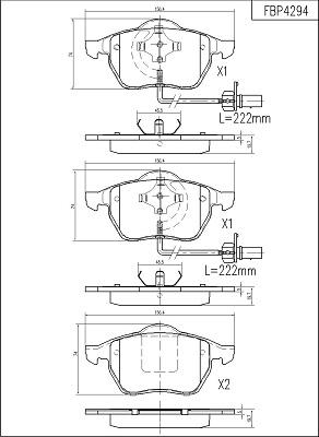 FI.BA FBP4294 - Brake Pad Set, disc brake car-mod.net