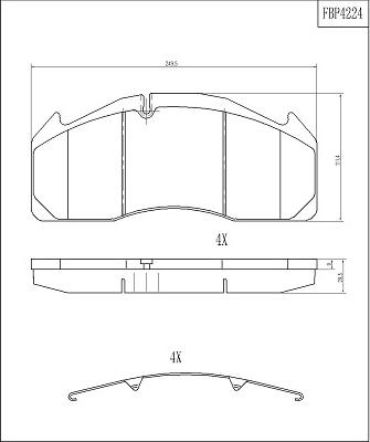 FI.BA FBP4224 - Brake Pad Set, disc brake car-mod.net