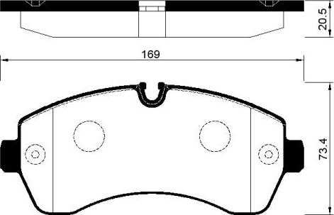 ABEX PLU1272 - Brake Pad Set, disc brake car-mod.net
