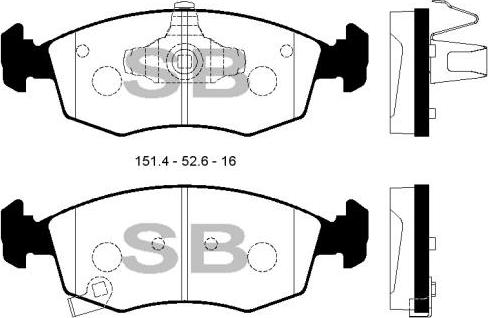 FI.BA FBP1697 - Brake Pad Set, disc brake car-mod.net