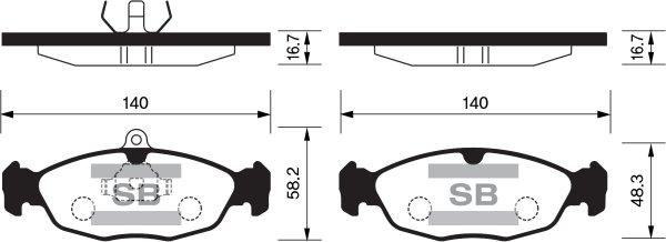 FI.BA FBP1220 - Brake Pad Set, disc brake car-mod.net