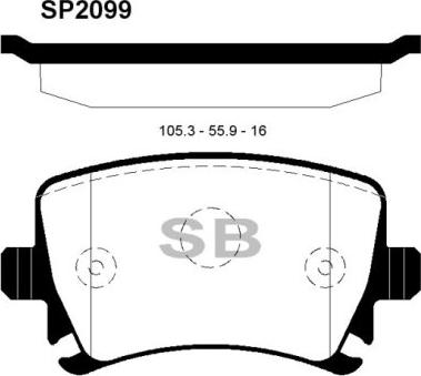 FI.BA FBP2099 - Brake Pad Set, disc brake car-mod.net