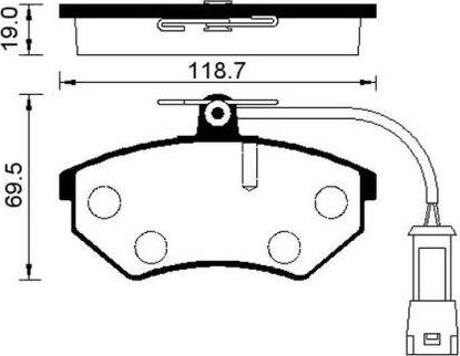 AD 748.60 - Brake Pad Set, disc brake car-mod.net