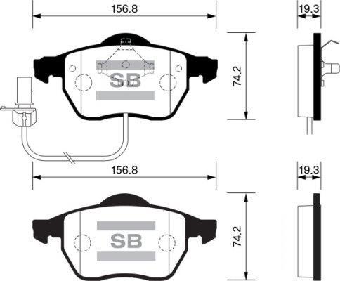 FI.BA FBP2001A - Brake Pad Set, disc brake car-mod.net