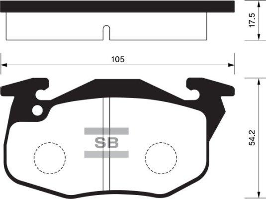 ABEX T6370 - Brake Pad Set, disc brake car-mod.net