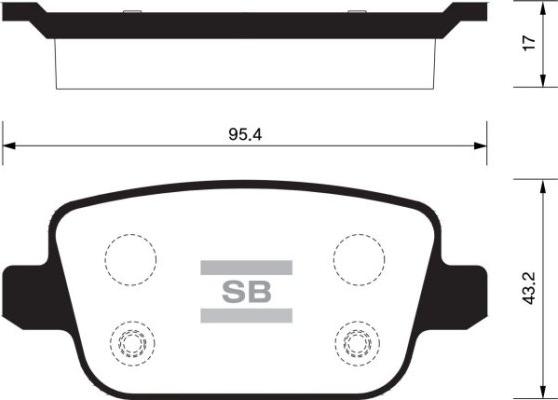 4U 22409LR - Brake Pad Set, disc brake car-mod.net