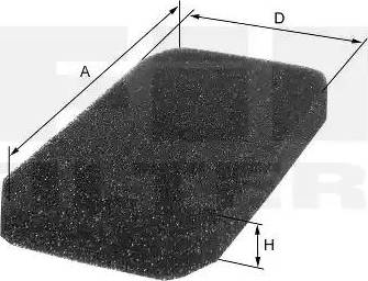 FIL Filter HP 4631 - Filter, interior air car-mod.net