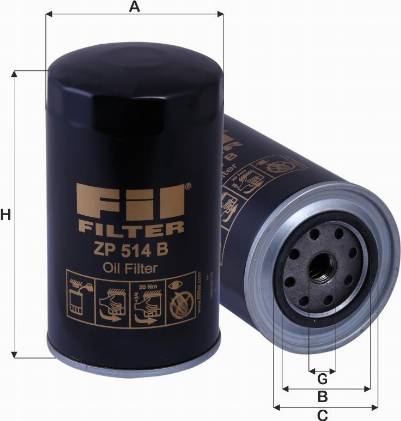 FIL Filter ZP 514 - Oil Filter car-mod.net