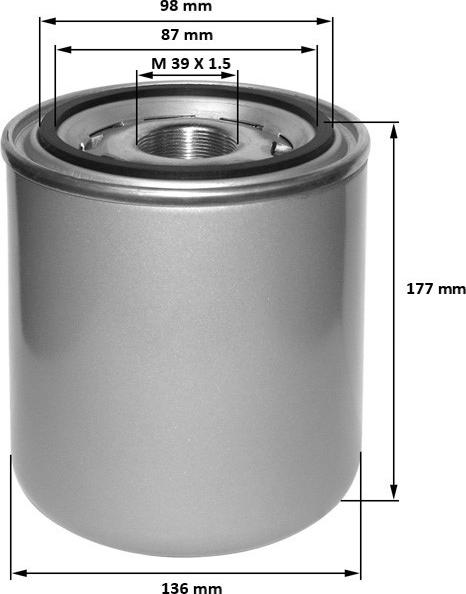 FIL Filter ZP 3916 - Air Dryer Cartridge, compressed-air system car-mod.net