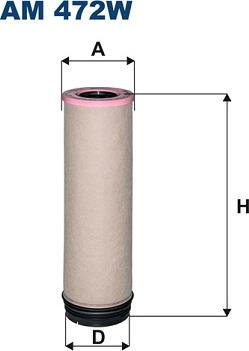 Filtron AM472W - Secondary Air Filter car-mod.net