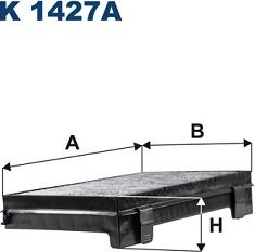 Filtron K 1427A - Filter, interior air car-mod.net