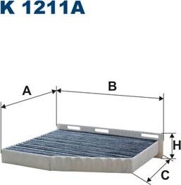 Filtron K1211A - Filter, interior air car-mod.net